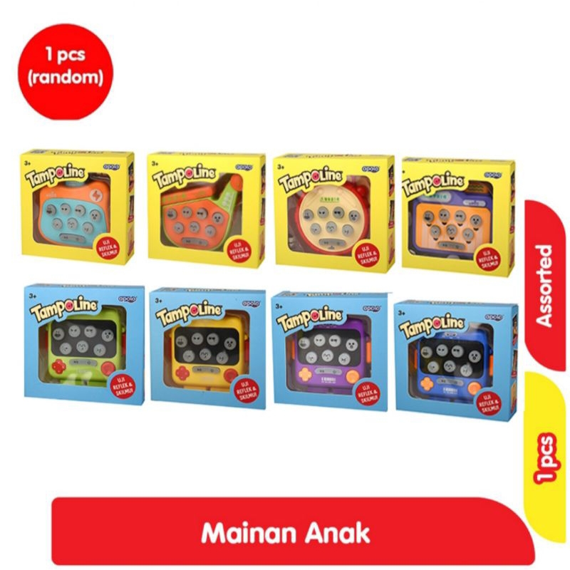 Apolo Trampolin Mainan Anak anak Assorted