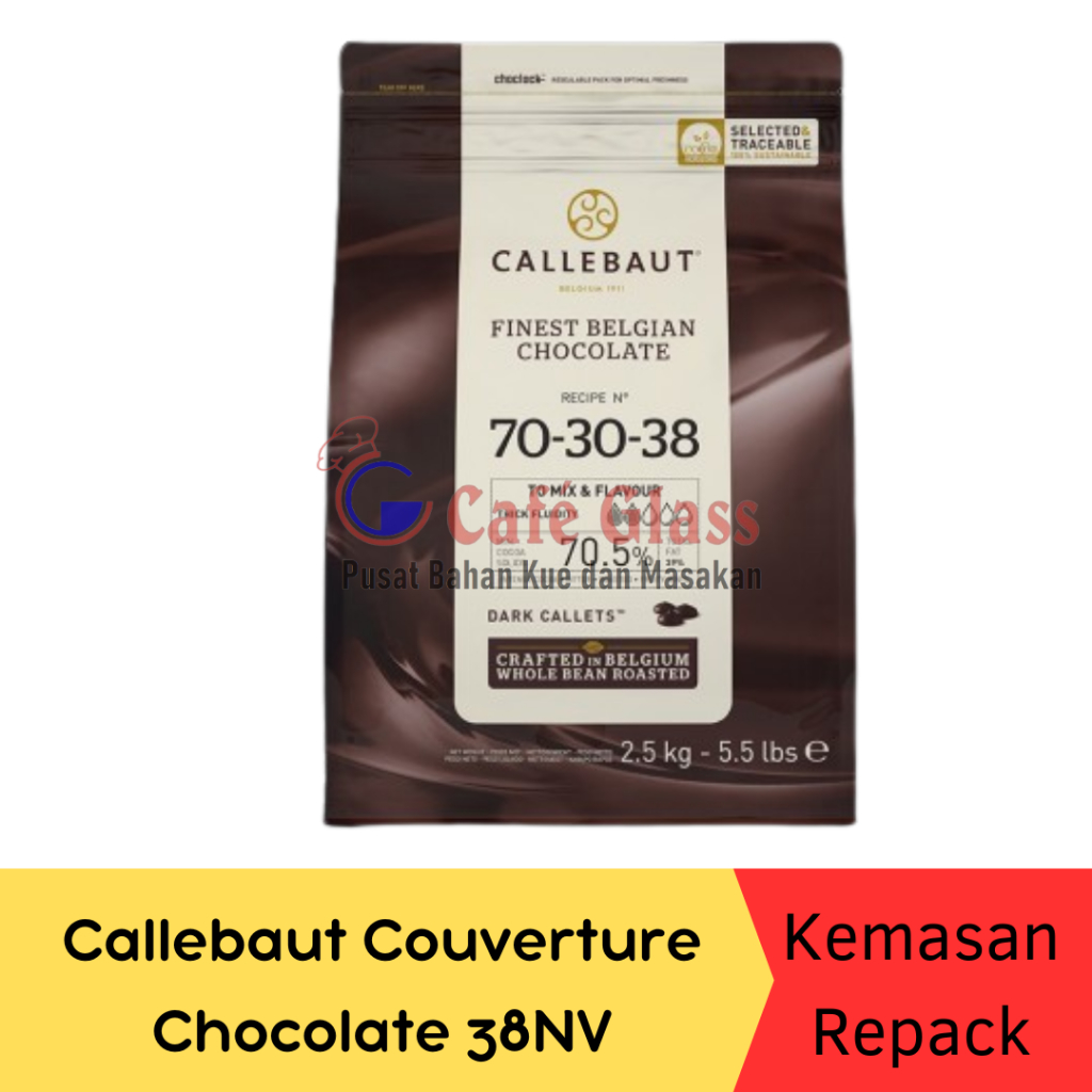 

38NV Callebaut Extra Dark Chocolate 70%-Repack 100Gr