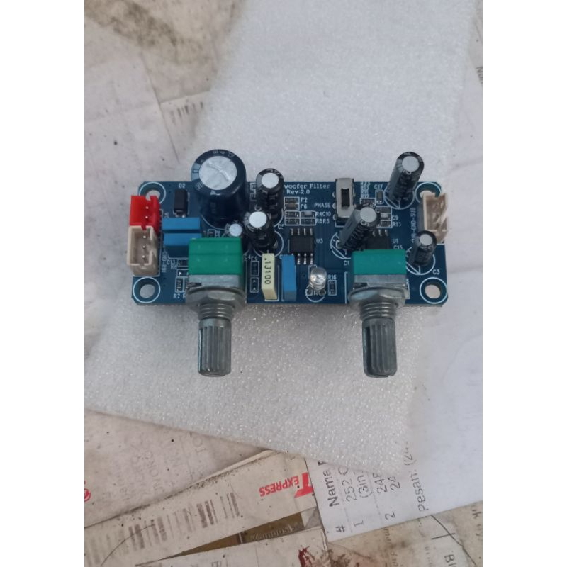Low pass filter subwoofer, NE 5532