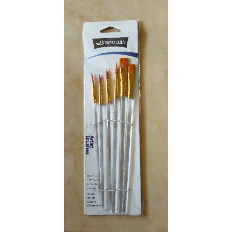 

Bomeijia Artist Brushes isi 6 macam kuas