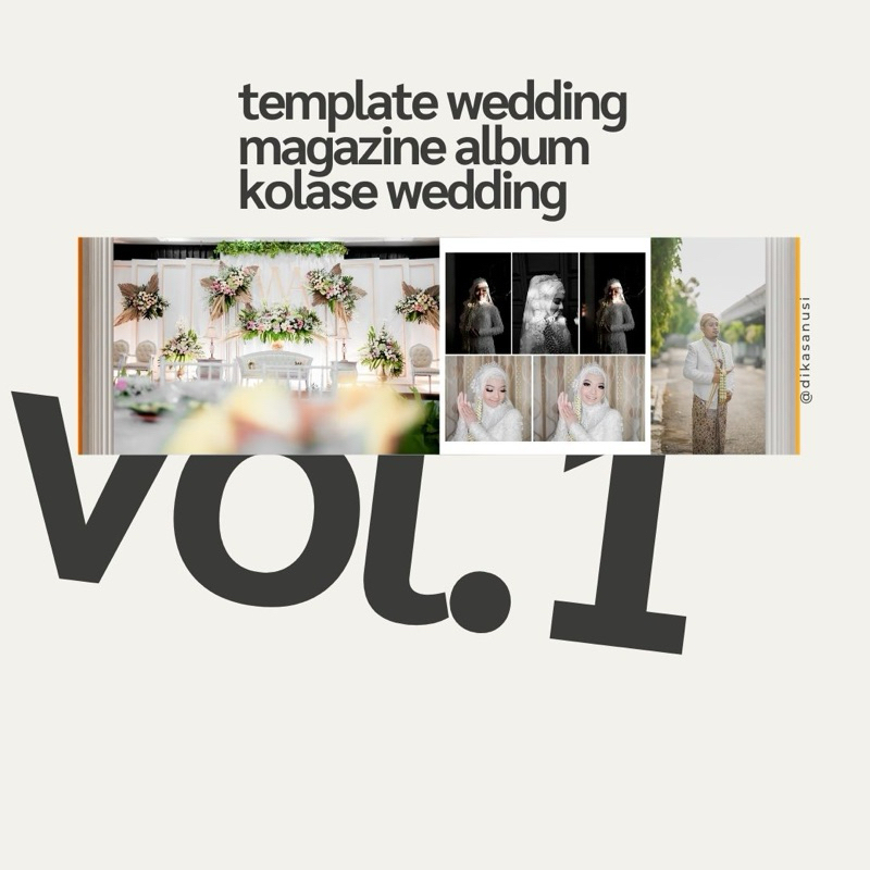 template album kolase wedding magazine kekinian