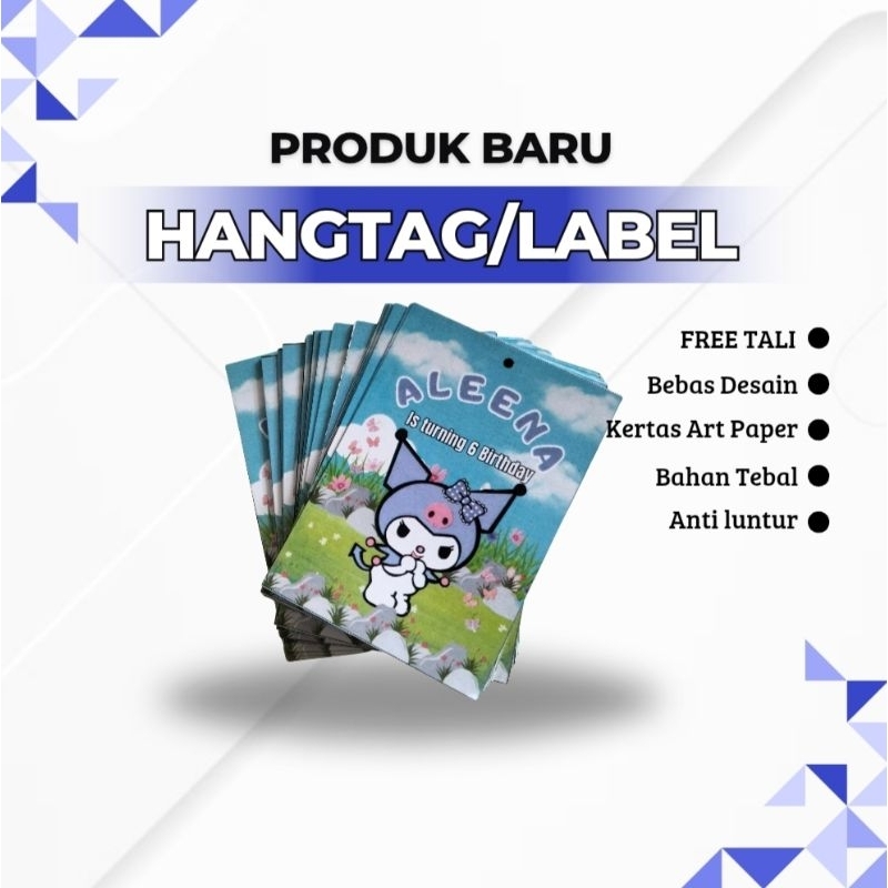 

Hang tag atau hangtag murah/ukuran 5x7/free tali+plong/bahan art paper 260gsm,bahan tidak luntur dan awet