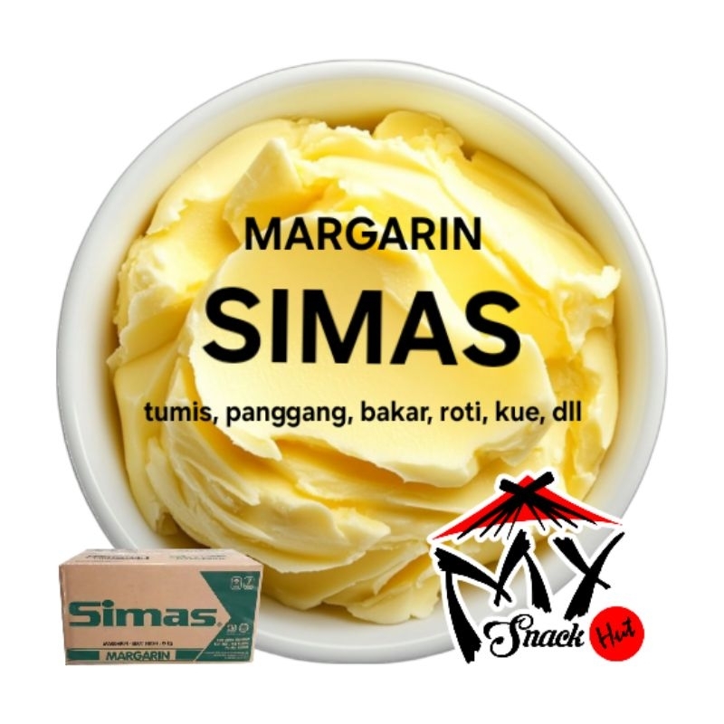 

SIMAS 250GR MARGARIN TUMIS PANGGANG ROTI BAKAR KUE KERING DONAT ASIN MERTEGO MARGARINE HALAL