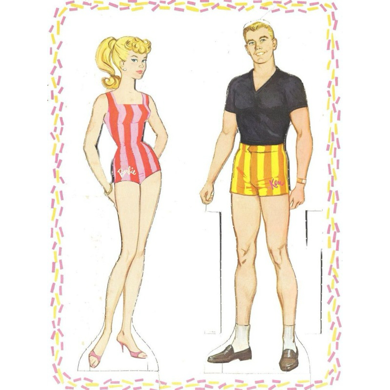 Paper Dolls barbie and ken