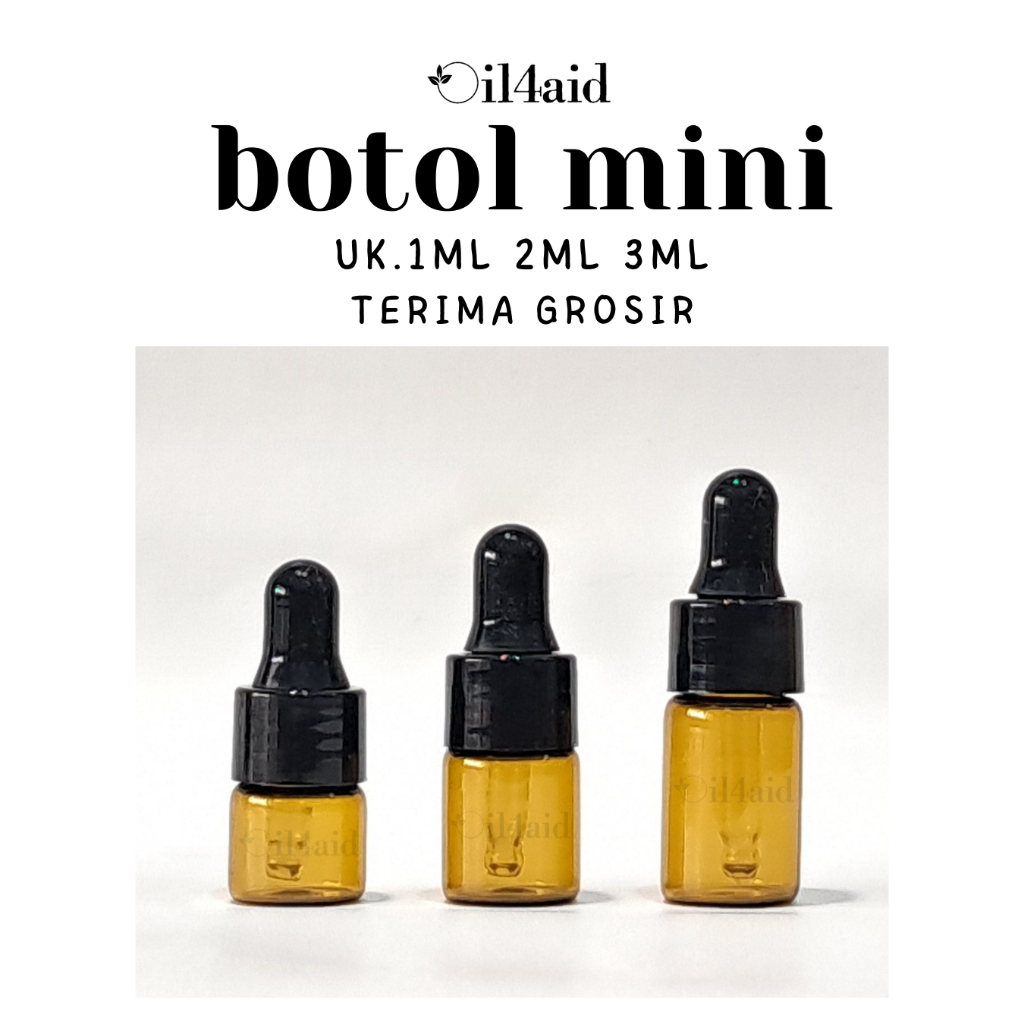 Oil4aid Botol Pipet Kaca 1ml 2ml 3ml