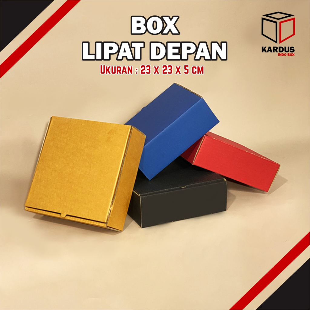

KARDUS / BOX PIZZA SIZE 23 x 23 x 5 CM - LD/KARTON/POLOS/KARDUS/BOX/HAMPERS/BAJU/KEMASAN/PACKAGING/PACKING/HIJAB/CSUTOMBOX