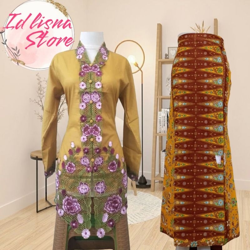 Set Kebaya Encim Dewasa Kebaya Encim Betawi Kebaya Modern