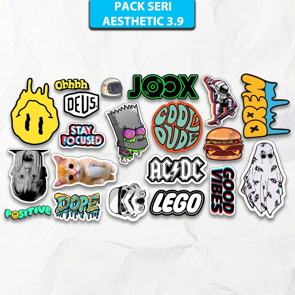 

Stiker Pack Hypebeast Aesthetic Anti Air Premium Paper - Cocok Ditempel Di Helm, Case Hp, Koper,
