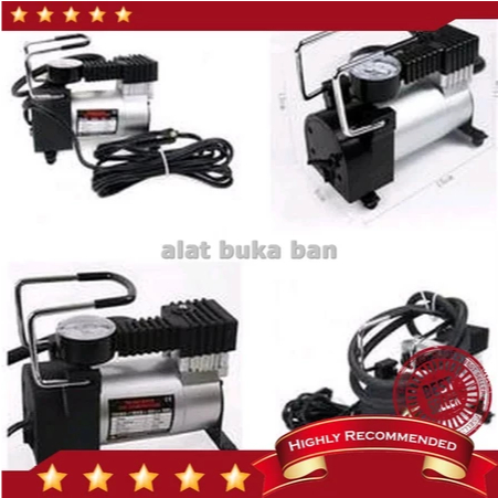 KOMPRESOR MINI PORTABLE UNTUK POMPA BAN MOBIL & MOTOR DLL
