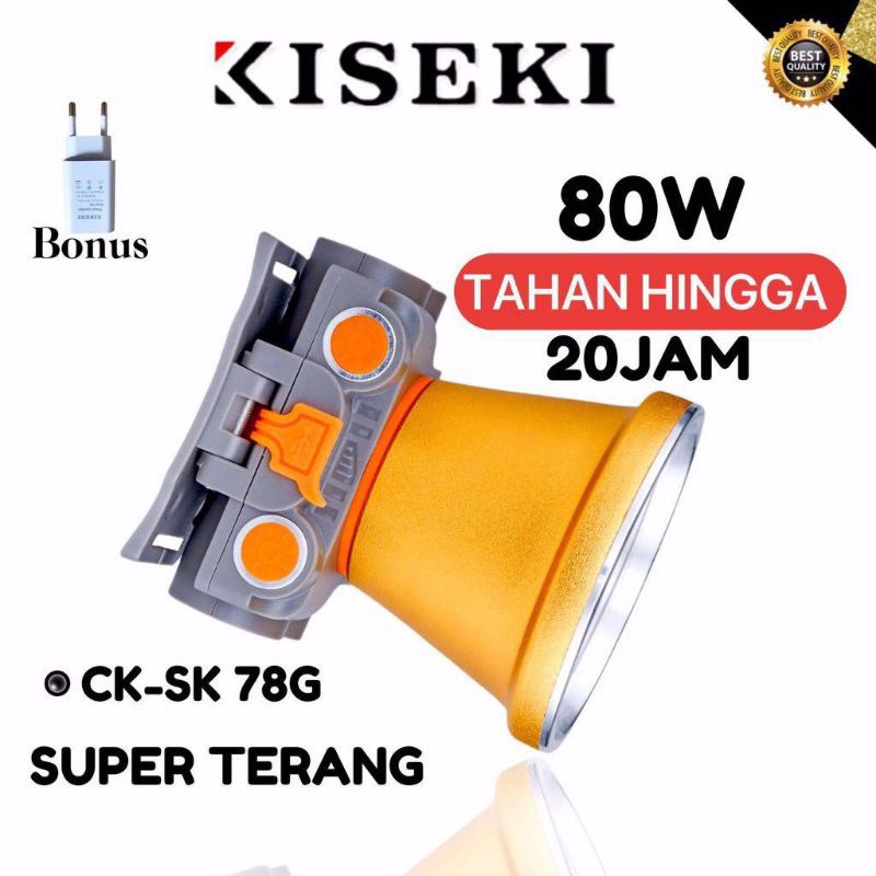 Kiseki Senter Kepala CK-SK78G LED 80watt Super Bright Tahan Lama Cahaya Putih | 78G