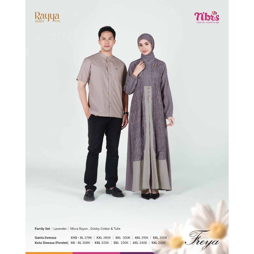 Couple Pasangan Kondangan Kekinian Ootd Lebaran || Sarimbit 2025 Couple Dewasa Freya By Nibras