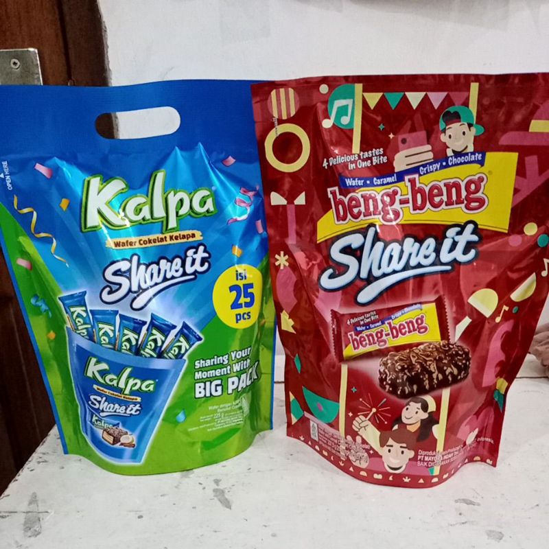 

SHARE IT BIG PACK / BENG BENG SHARE IT / KALPA SHARE IT ISI 25 PCS