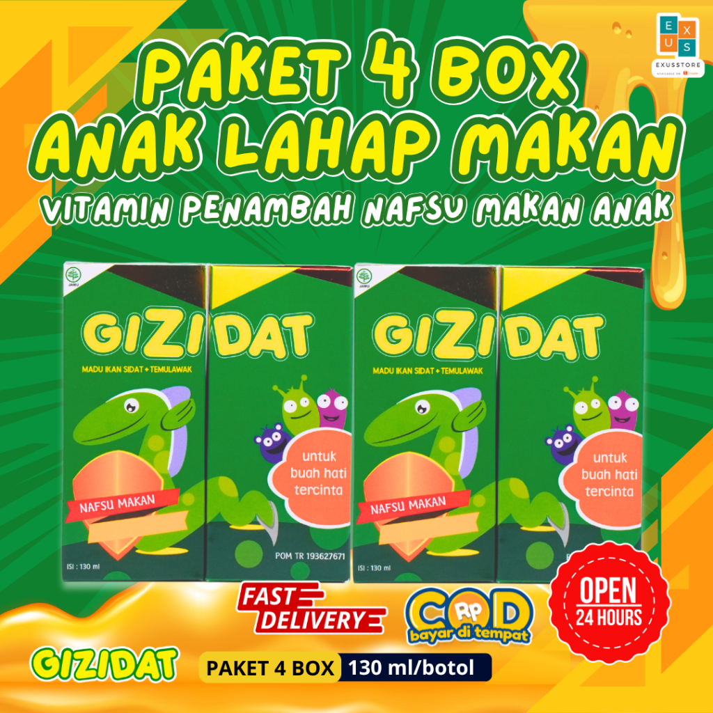 

PAKET 4 BOTOL MADU GIZIDAT MADU HUTAN ASLI DENGAN TEMULAWAK DAN EXTRAK UNAGI/IKAN SIDAT