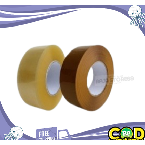 

Lakban Bening Coklat 2inch 45mm x 300 Yard (PCS)