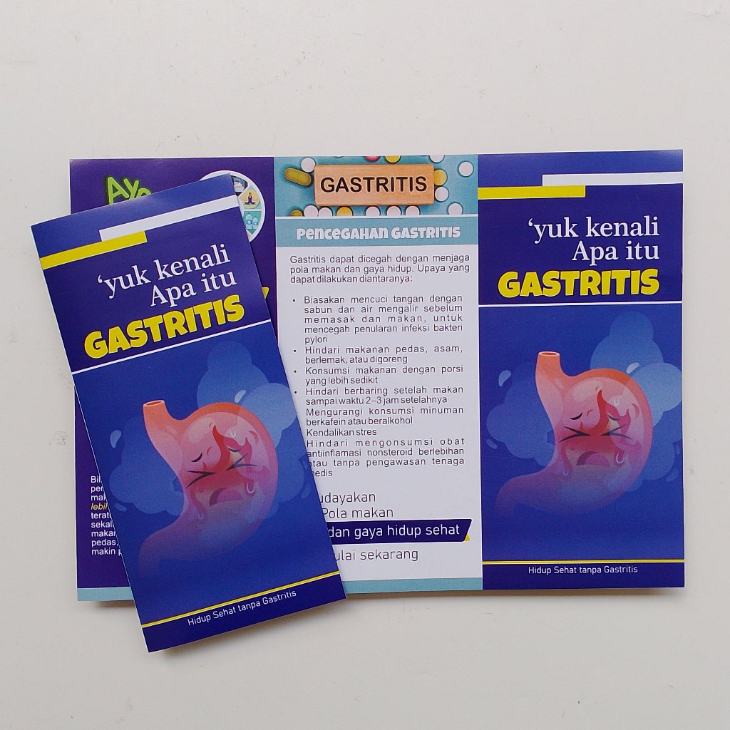 

Leaflet Apa Itu Gastritis - Faktos Gastritis - Penyakit Lambung - Leaflet Kesehatan