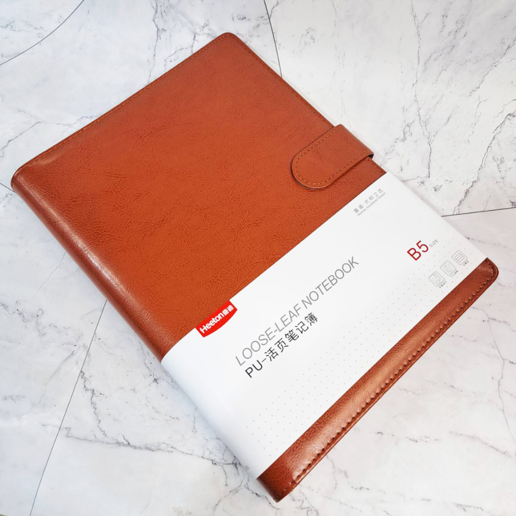 

Heeton Loose-Leaf Notebook B5 Binder – Kulit Elegan, 75 Lembar - A16-919