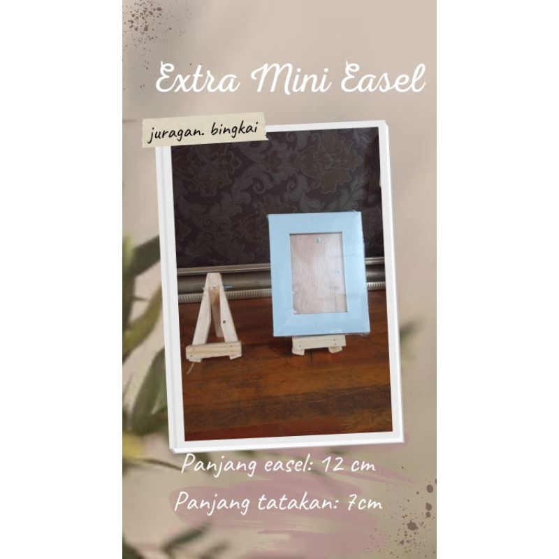 

Mini Easel / Stand Foto/ Holder kayu multi fungsi /Mini stand foto/ Pengyangga Meja