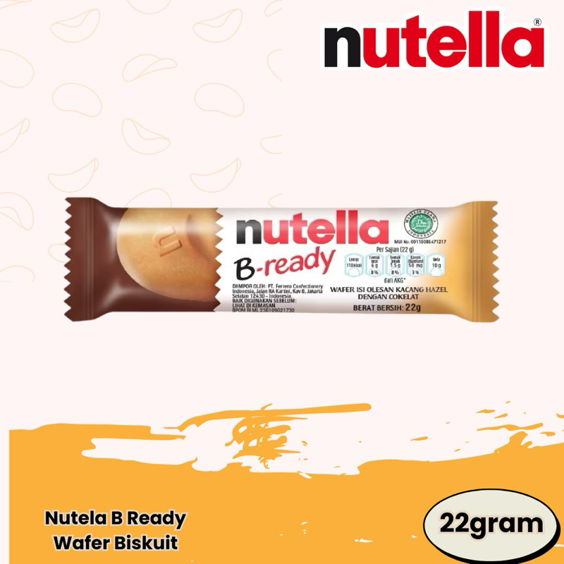 

Nutella B-Ready Wafer Biskuit 22gr