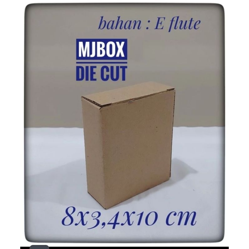 

kardus karton box UK. 8x3,4x10 cm...model die cut