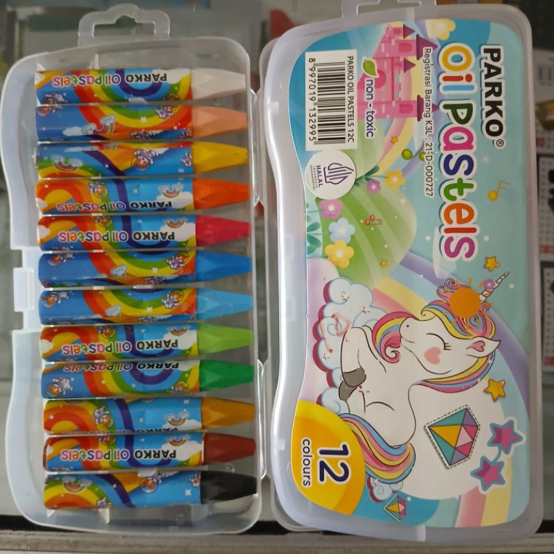 

Krayon Murah PARKO 12 Warna Oil Pastels