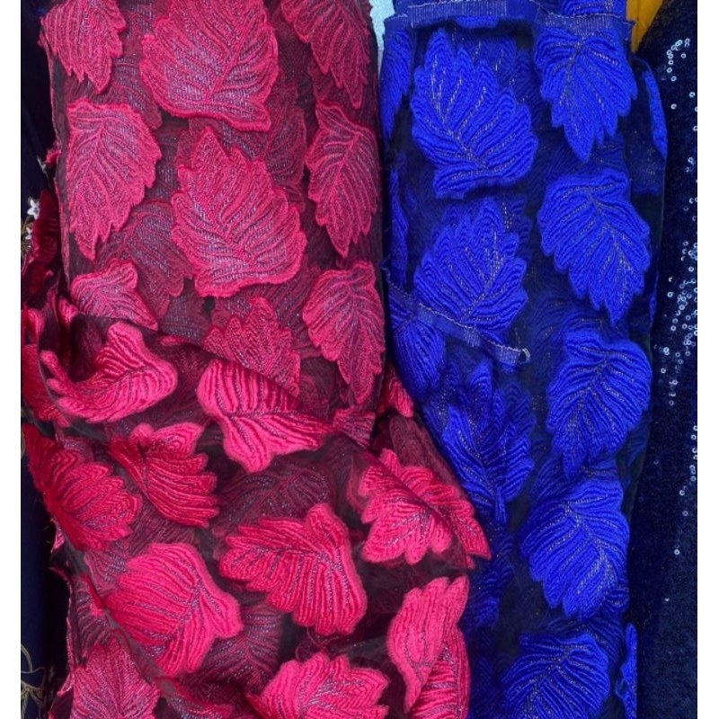 Kain organza bordir | Harga/0,5m | bahan organza bordir| bahan organza bordir | kain organza bordir.