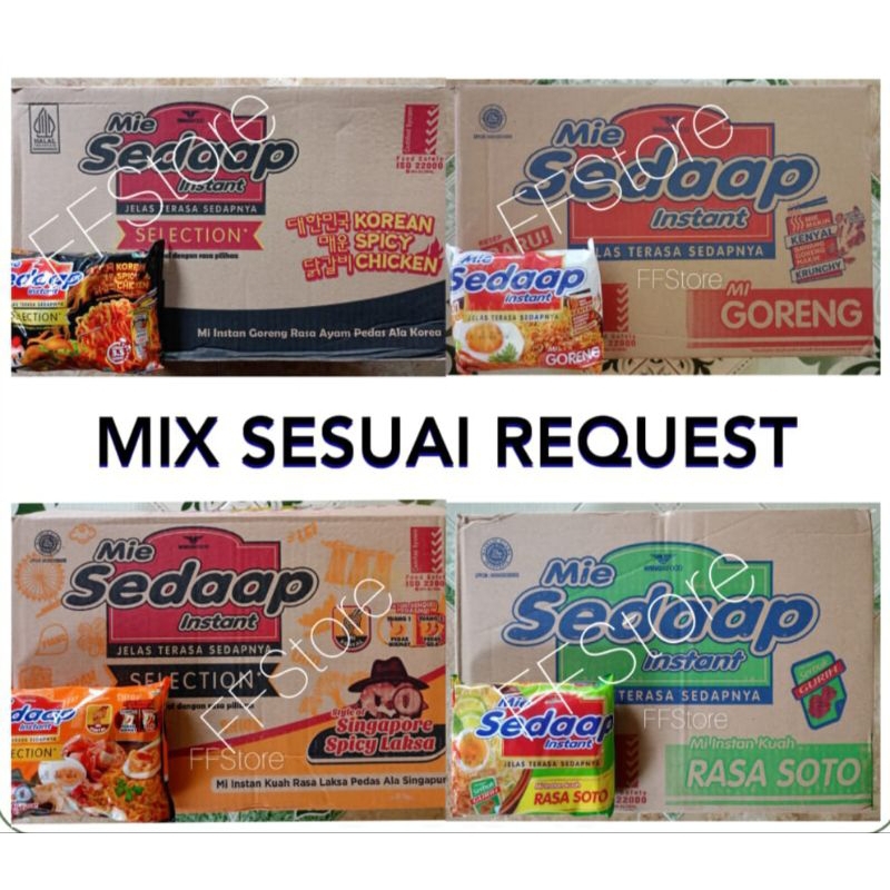 

SEDAAP Mie Instant Khusus Mix 1 Dus isi 40 Bks