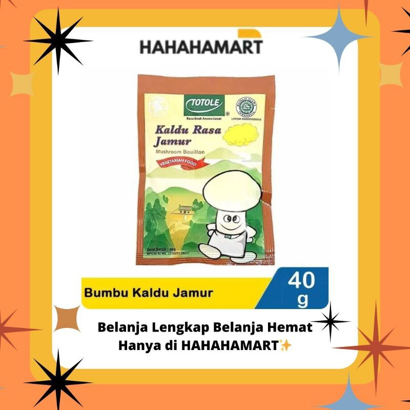 

✨️hahahamart_sby✨️ TOTOLE KALDU JAMUR 40 GR || HARGA PAKET ISI (6 PCS)