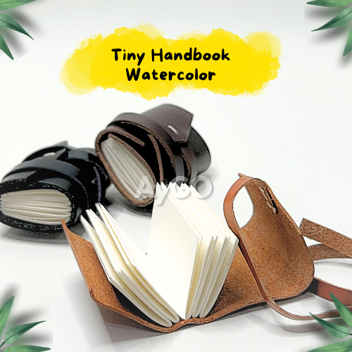 

Tiny Mini Handbook WaterColor Travel Friendly