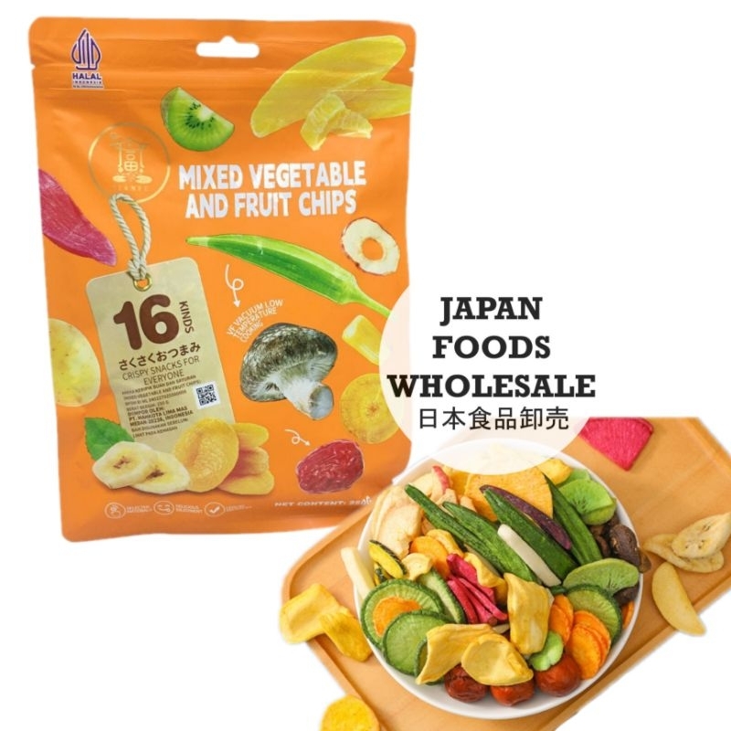 

Tianfu Mixed Vegetable and Fruit Chips / keripik / cemilan impor / keripik buah / keripik sayuran