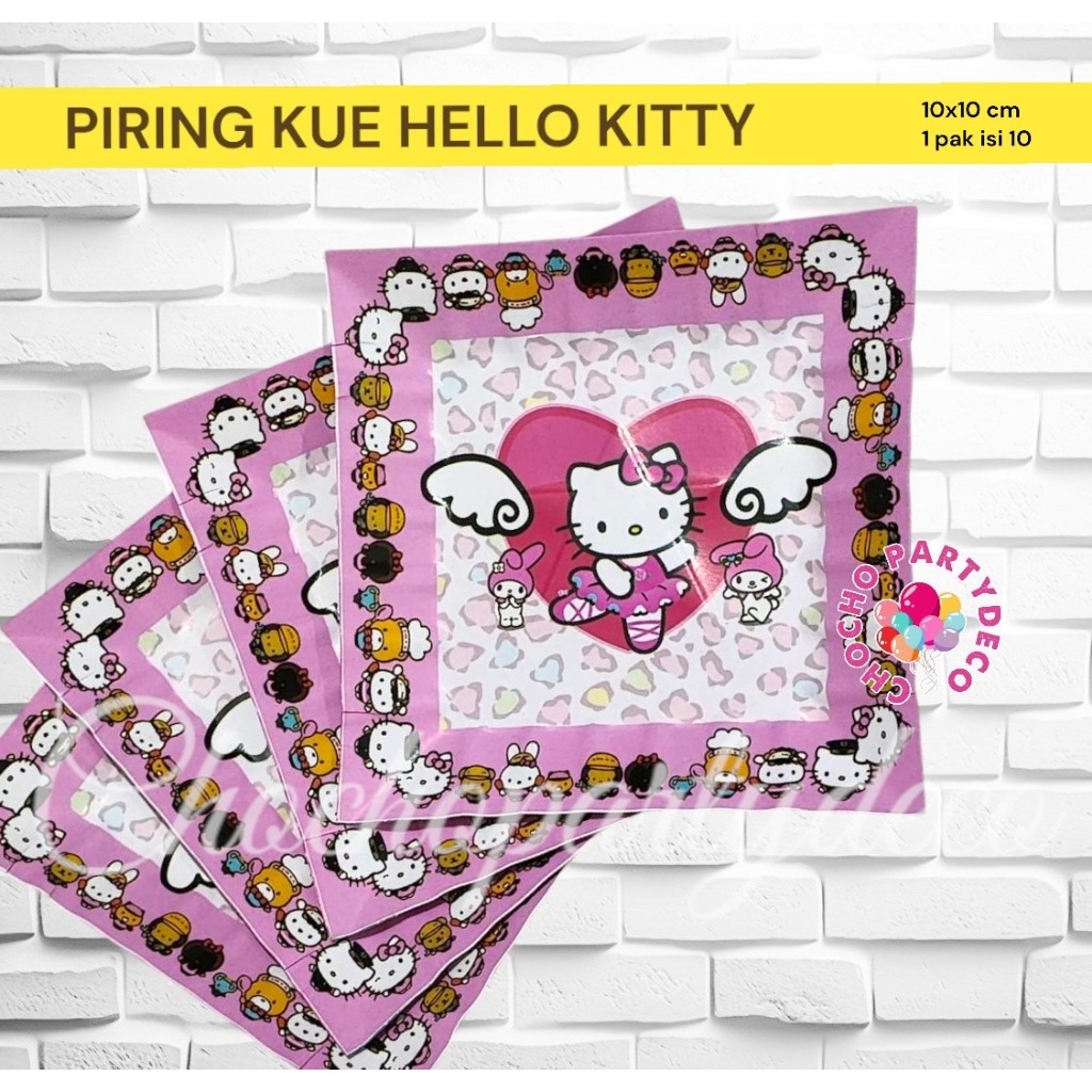 Piring Kue HELLO KITTY / Piring Kue Ulang Tahun Hello Kitty
