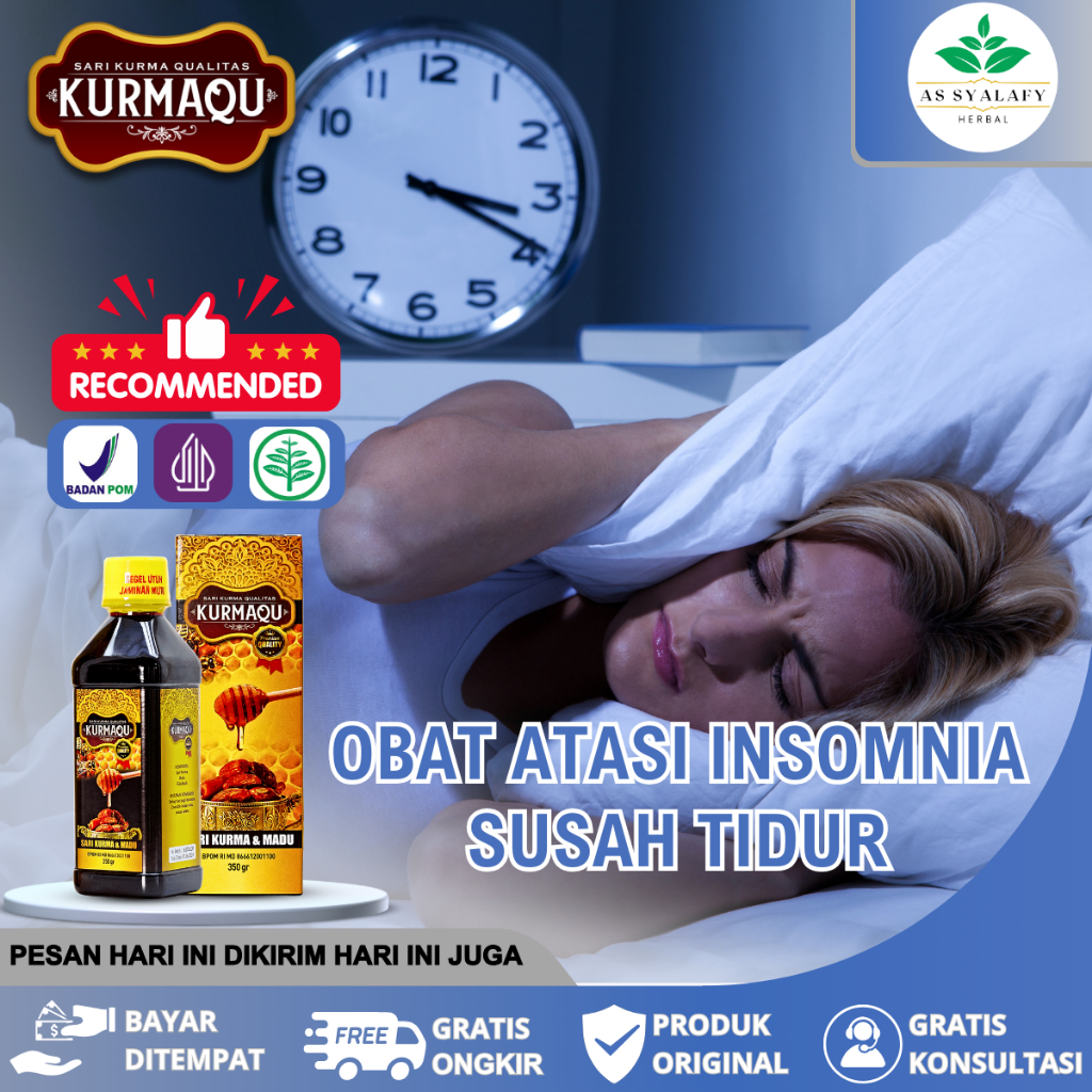 Obat Susah Tidur Insomnia Susah Tidur Malam Gangguan Sulit Tidur Madu Agar Tidur Lelap Anak & Dewasa