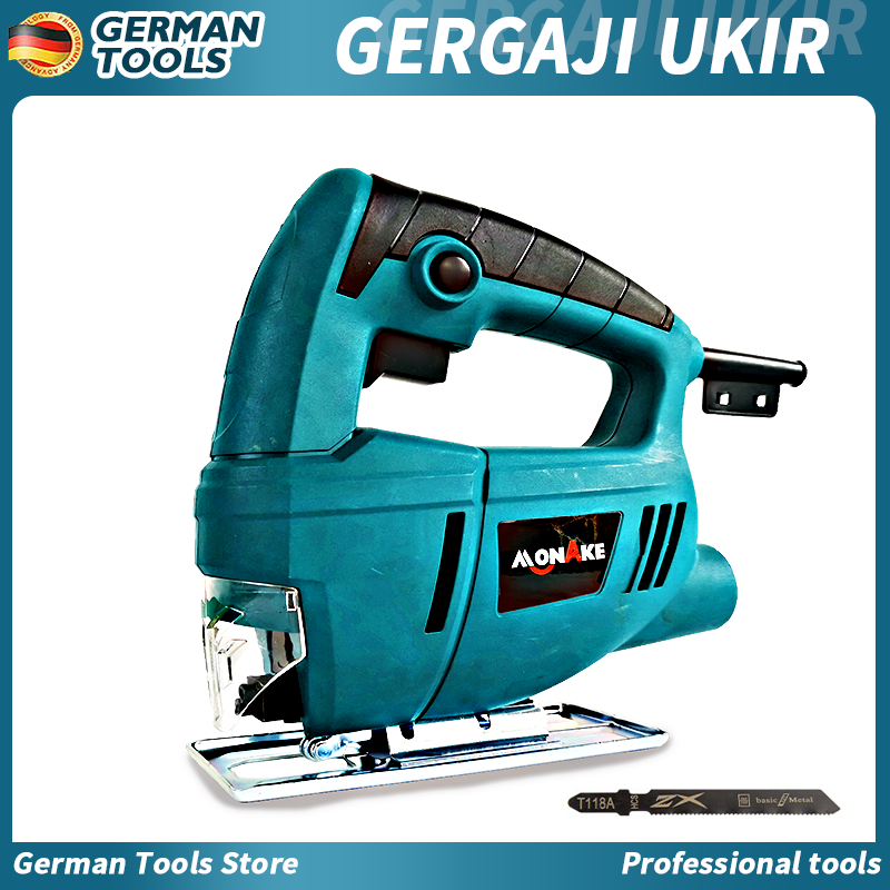 TERLARIS German tools Mesin Jigsaw Gergaji Triplek Potong Kayu Listrik Jig Saw Machine