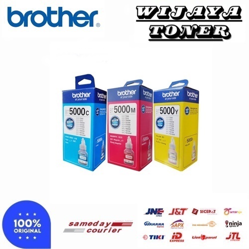 TINTA BROTHER ORIGINAL BT5000 BT 5000 BT-5000 CMY Cyan Magenta Yellow