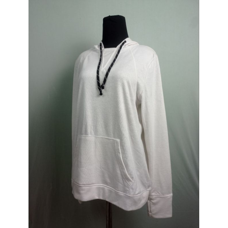 SWEATER PUTIH POLOS Unisex wanita pria branded premium hoodie(GB-0565)