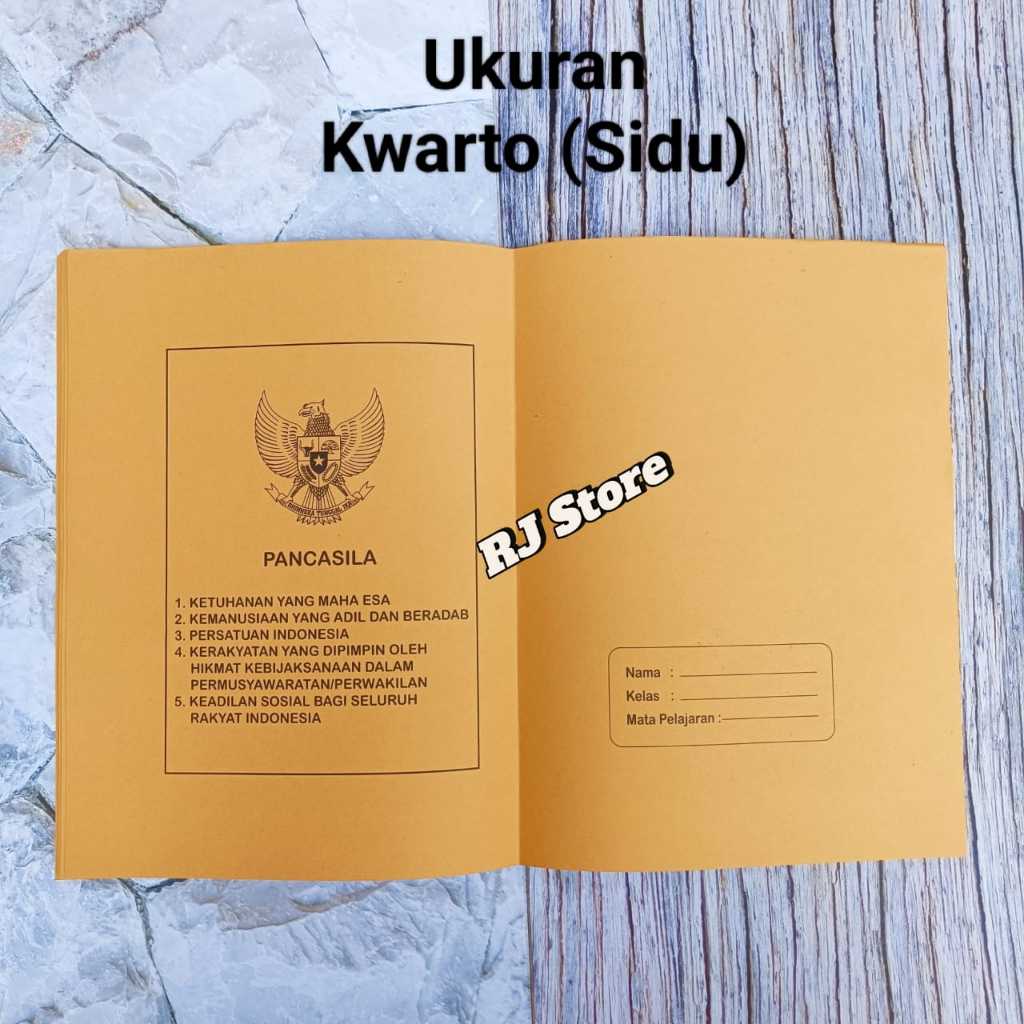 

20 pcs Sampul Buku Tulis kertas coklat nama//Uk KWARTO Buku sidu biasa