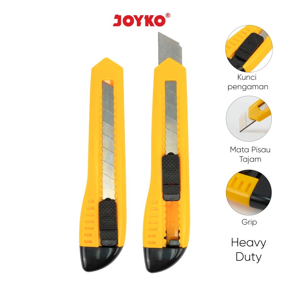 

Joyko Cutter Besar CU-0508 Cutter / Pisau / Pemotong / Karter Ukuran Besar Pakai isi L-150