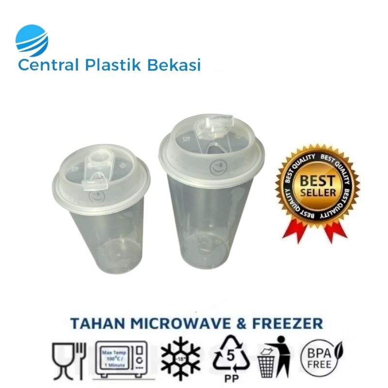 CUP PREMIUM INJECTION DATAR 12 SD 22 OZ + Tutup Flip Lid Injection