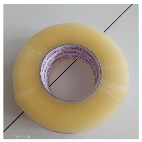 

Solasi Isolasi Solatip Double Tape Lakban Warna Bening Super Rekat Panjang 1 Roll Gulungan 300 Meter