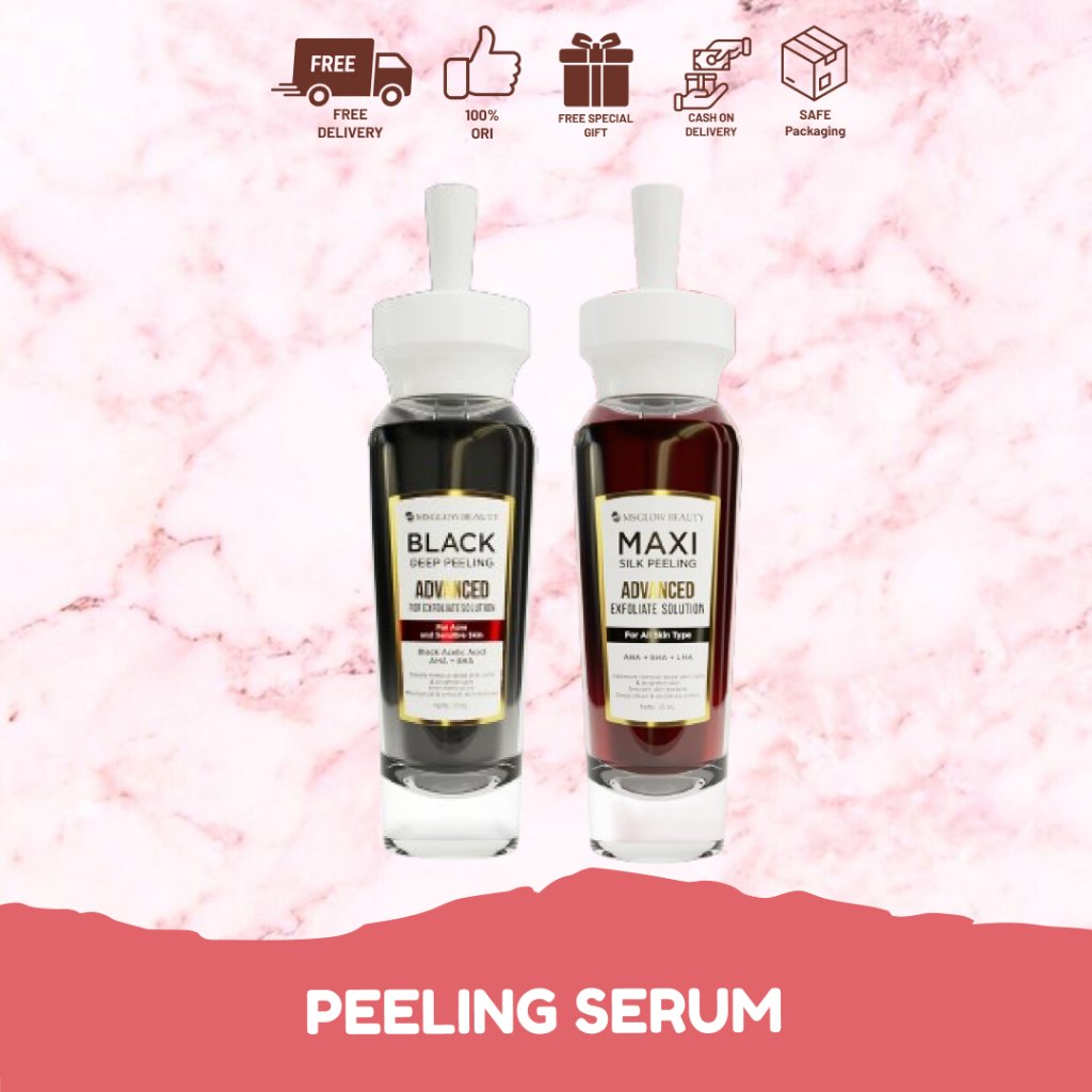 MS GLOW SERUM PEELING - MS GLOW MAXI SILK PEELING SERUM | MS GLOW BLACK DEEP PEELING SERUM