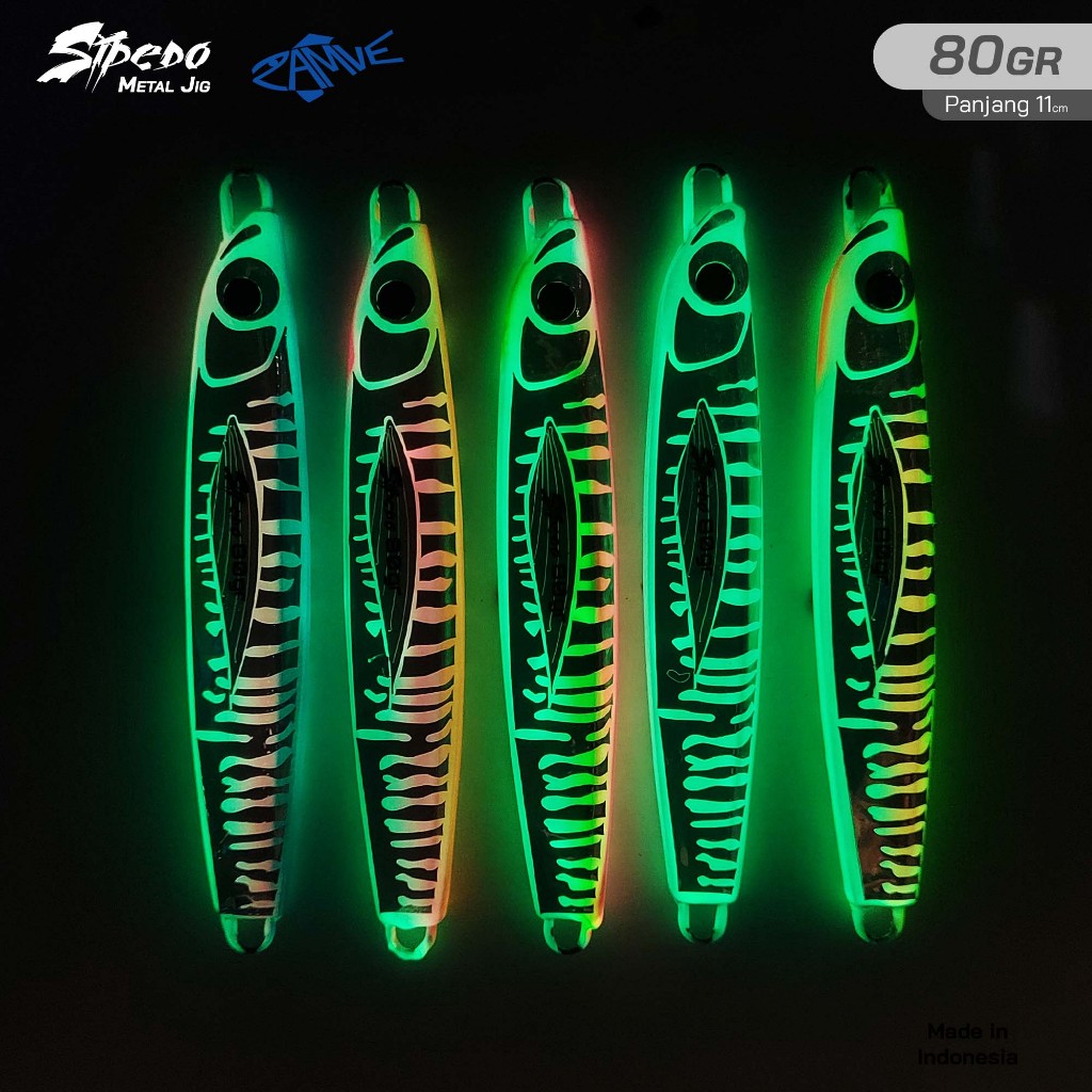 Metal Jig FULL GID Corak Zamve Sipedo 80Gr Metal Jig 80Gr Metal Jig 80Gram