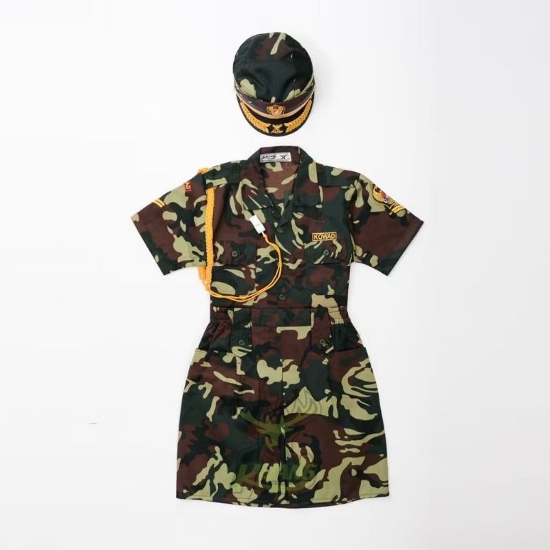 Baju Anak Perempuan Kostum Loreng Baju Profesi Anak Perempuan Baju Karnaval Anak