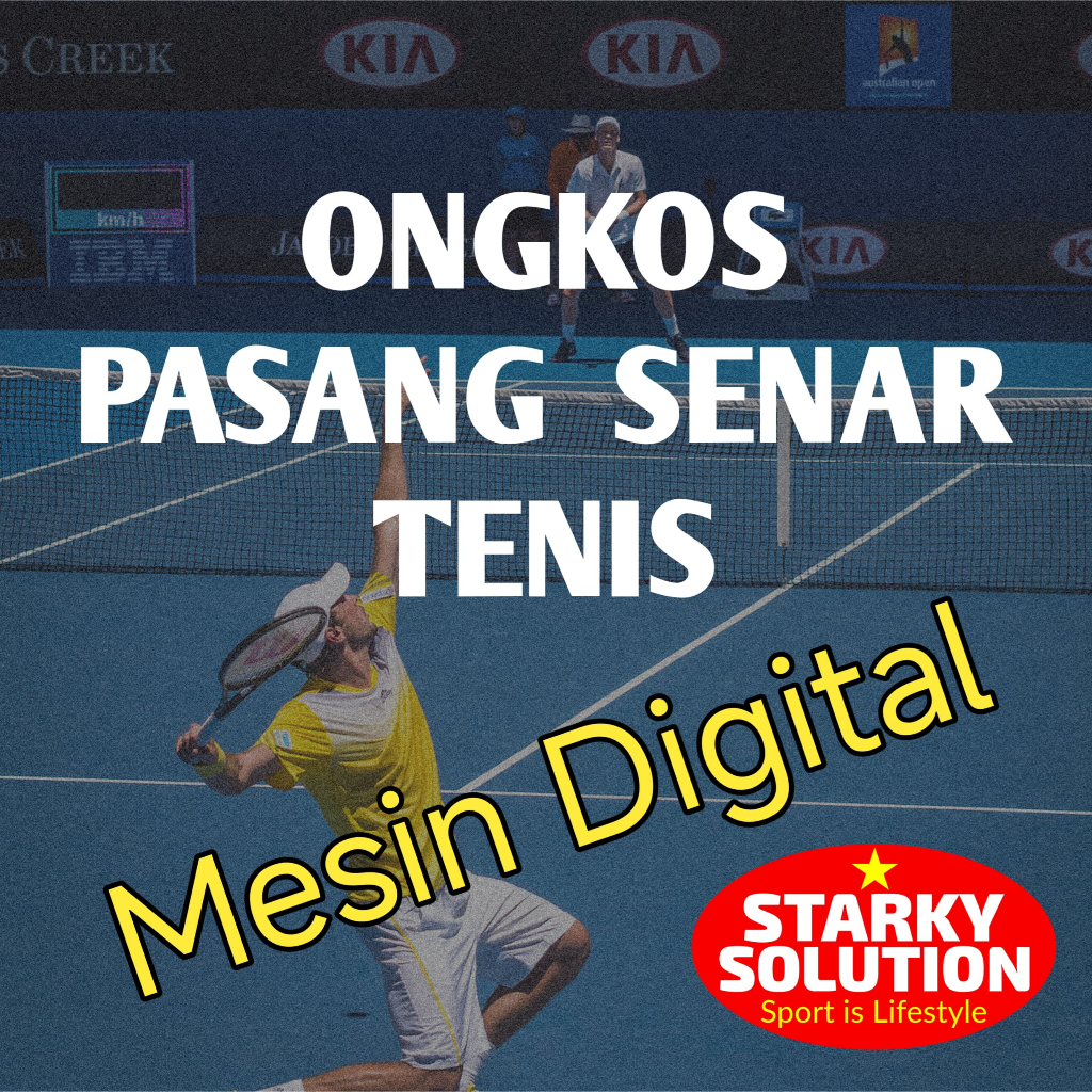 Ongkos Biaya Pasang Senar Raket Tenis TENNIS Mesin Digital