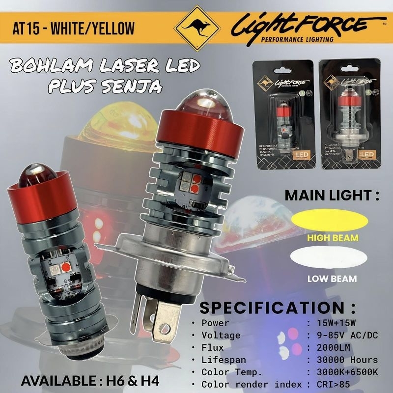 lampu depan motor led hi low H4 H6 mio beat jupiter vixion ninja cbr lampu utama motor led hi low H4