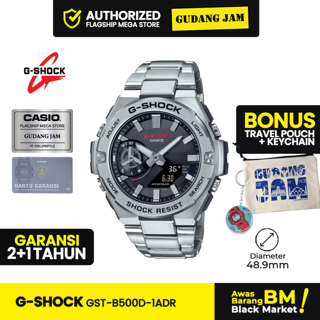 Jam Tangan G-Shock GST-B500D-1ADR GST-B500D GST-B500 GSTB500D GST B500D