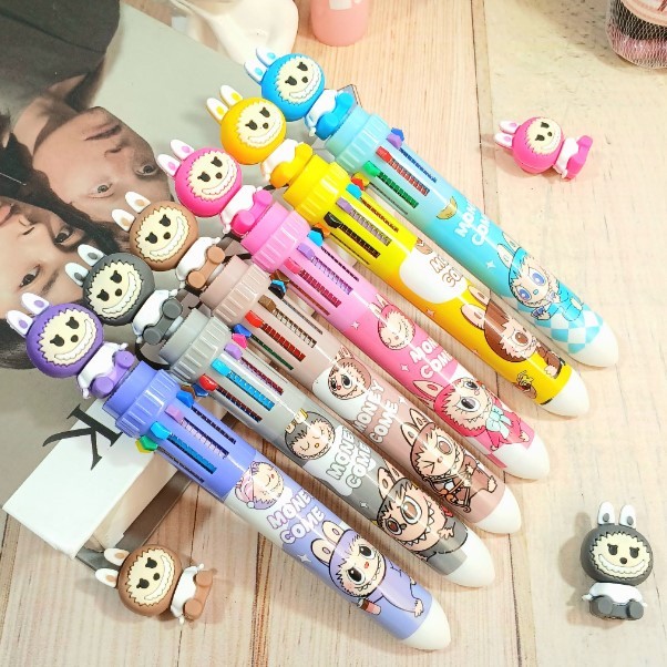 

PULPEN 10 WARNA SANRIO KUROMI MELODY CINNAMOROLL / PEN CETEK 10 COLOUR 3D FANCY LABUBU