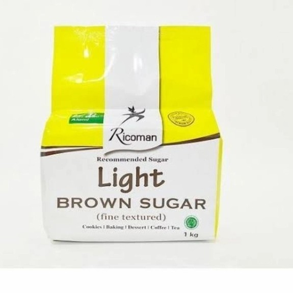 

RICOMAN LIGHT BROWN SUGAR BKS 1 KG