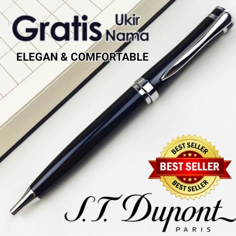 

Pulpen Mewah Ballpoint Twist Action St Dupont Gratis Grafir Nama Dan Box Exlusive