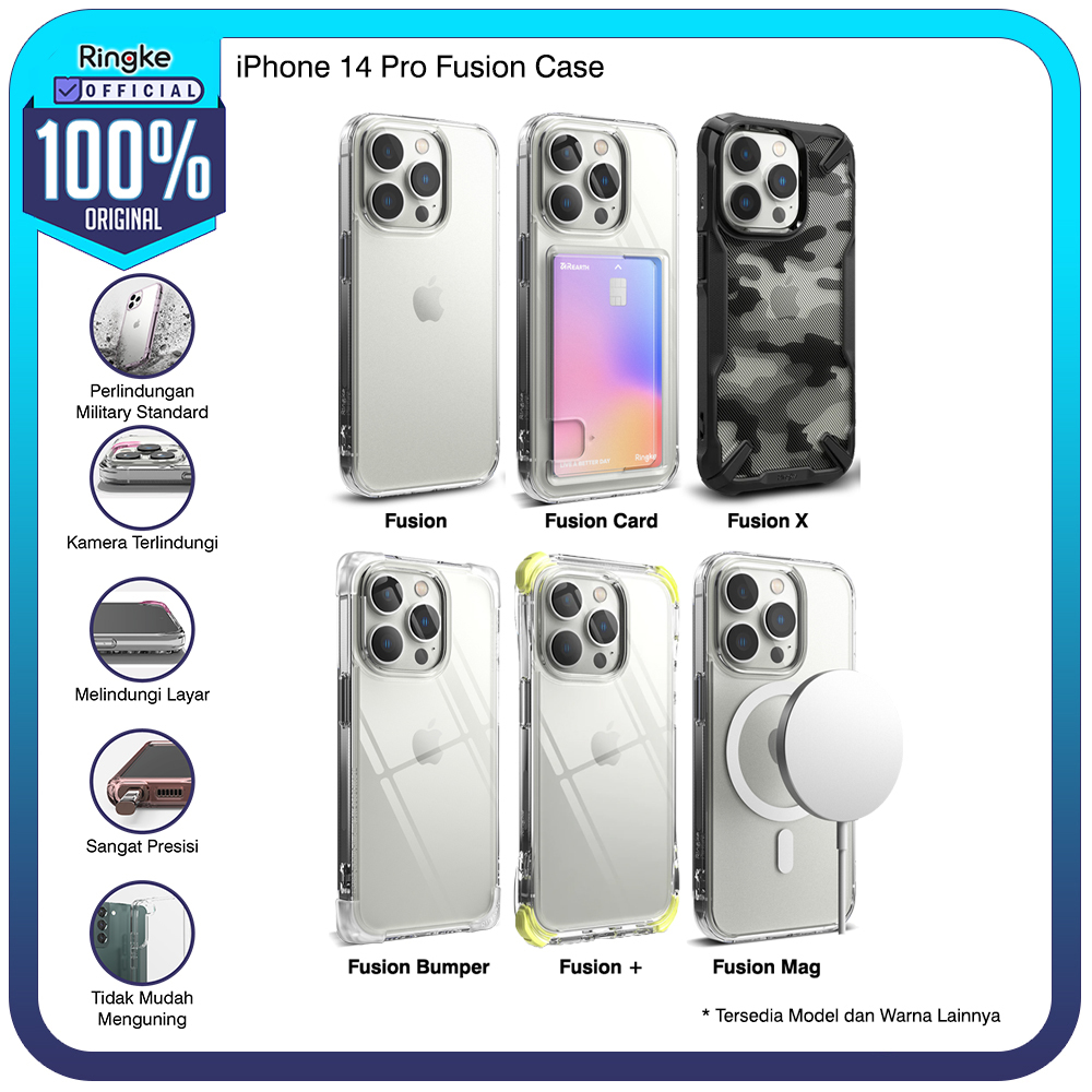 Ringke iPhone 14 Pro Fusion Magsafe Magnetic Casing Tipis Anti Crack