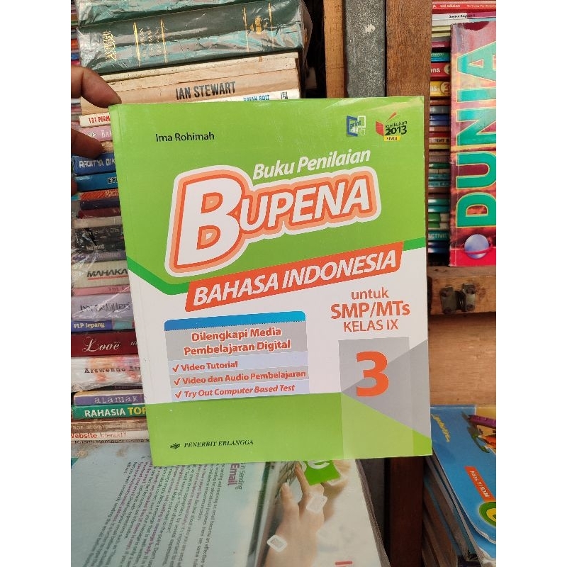 Bupena bahasa Indonesia. kelas 9 SMP. erlangga
