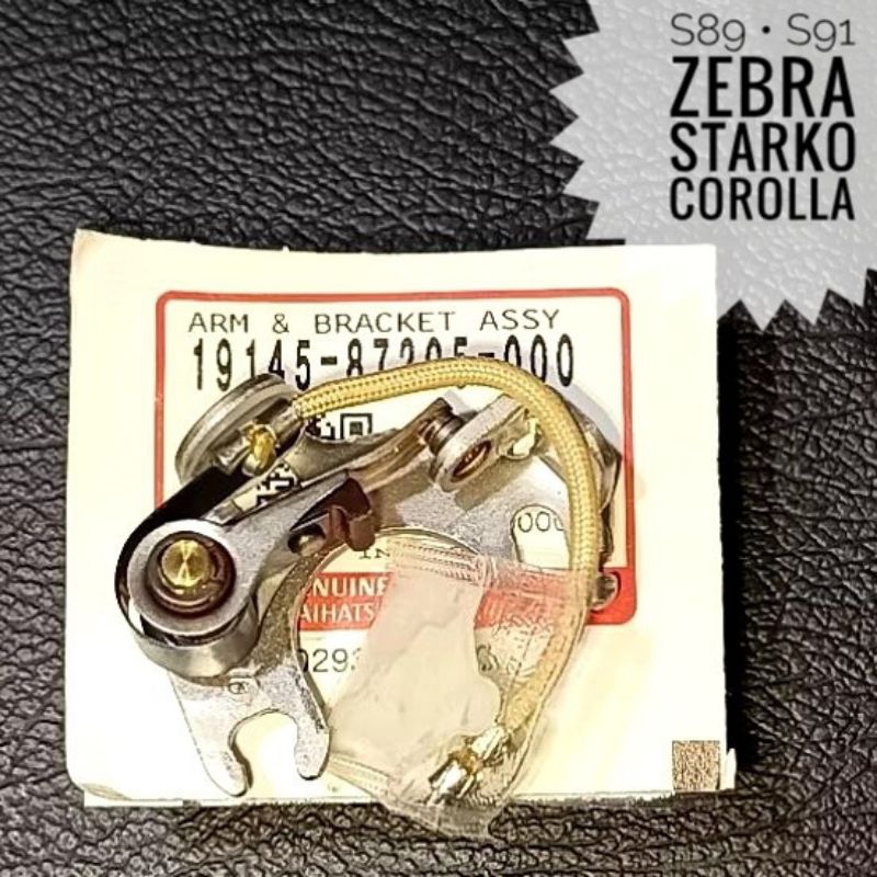 PLATINA DELCO ZEBRA S89/S91 BODYTEX / ESPASS - STARLET - COROLLA DX / KE20 / KE30 / B80D TWINCAM - C